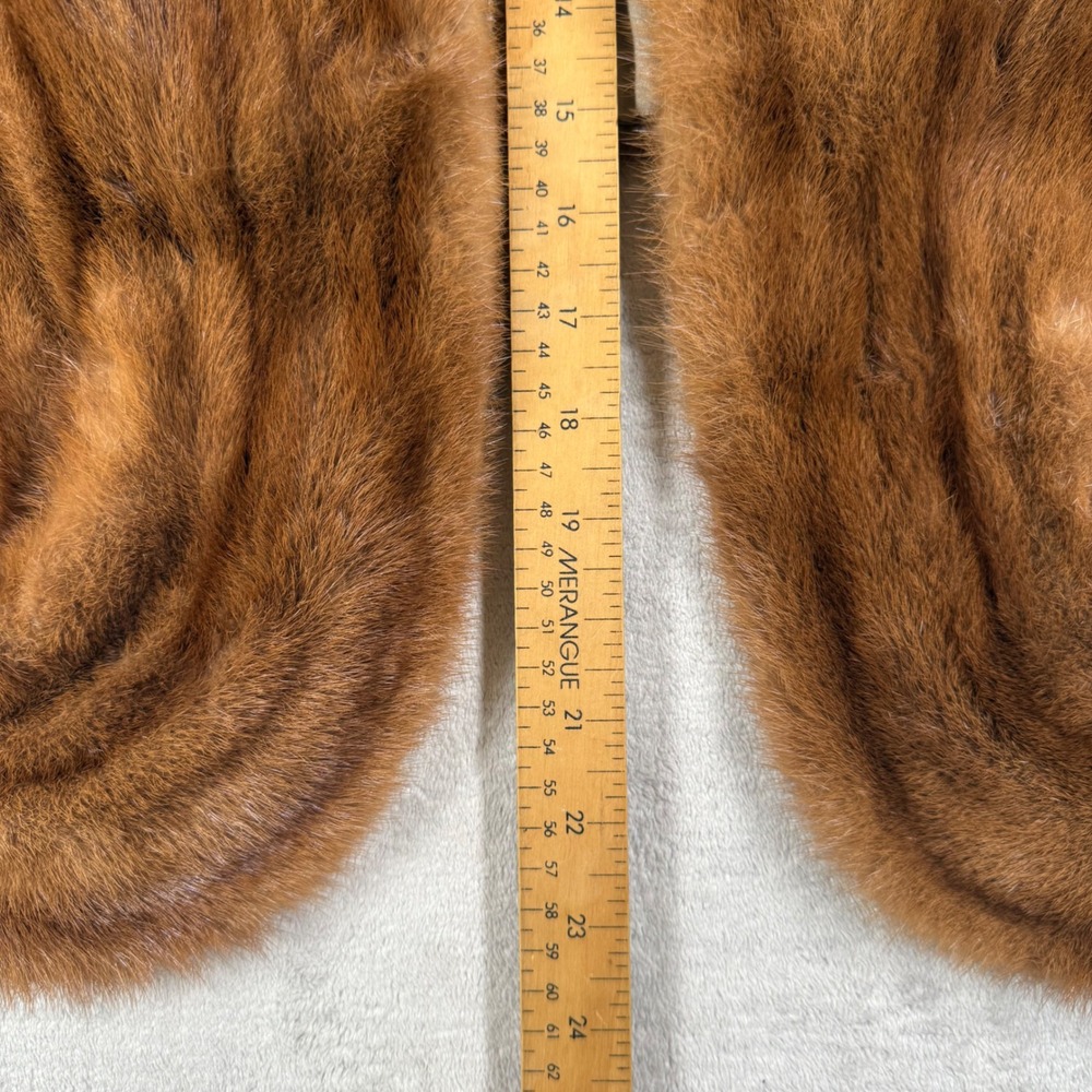 Brodey Draimin Furs Stole Women OS Brown Vintage Real Fur Wrap Glam Mob Wife - Picture 9 of 11